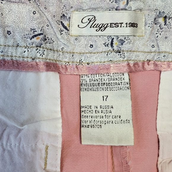 Plugg Vintage Juniors/Women Y2k Pink Pleated Retro Mid Rise Mini Skirt Sz 17 New - Picture 3 of 9